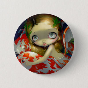 Badge Rond 5 Cm Bouton "parmi Koi"