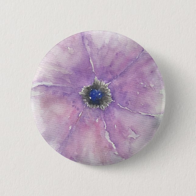 Badge Rond 5 Cm Bouton Passion violette (Devant)