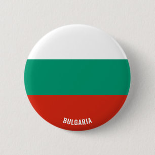 Badge Rond 5 Cm Bouton Patriotique du drapeau de Bulgarie