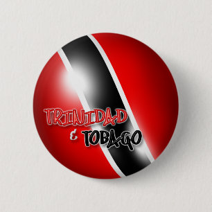 Badge Rond 5 Cm Bouton patriotique du Trinidad et du Tobago