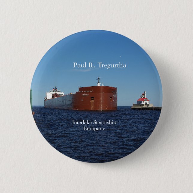 Badge Rond 5 Cm Bouton Paul R. Tregurtha Duluth (Devant)