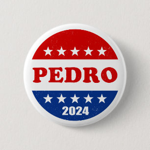 Badge Rond 5 Cm Bouton Pedro Voter 2024 Élections USA