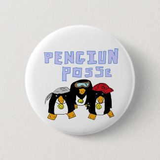 Badge Rond 5 Cm Bouton Penguin Posse