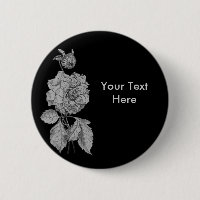 Bouton personnalisable de la fleur de pivoine d'ar