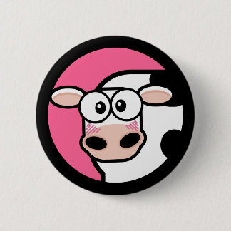 Badge Rond 5 Cm Bouton personnalisable de vache à bande dessinée