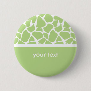 Badge Rond 5 Cm Bouton Personnalisable pour l'impression de girafe
