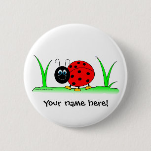 Badge Rond 5 Cm Bouton personnalisé de coccinelle