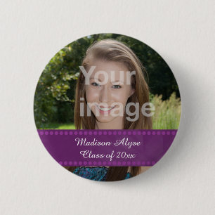 Badge Rond 5 Cm Bouton personnalisé de l'année de remise des diplô