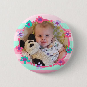 Badge Rond 5 Cm Bouton personnalisé de photo de bébé