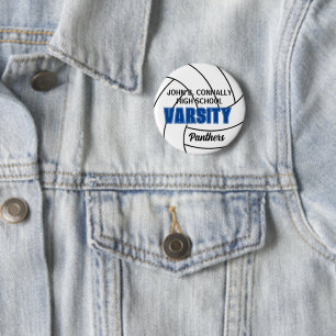 Badge Rond 5 Cm Bouton personnalisé d'esprit d'équipe de volley-ba