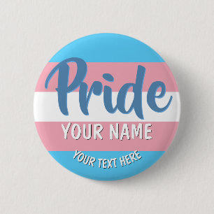 Badge Rond 5 Cm Bouton personnalisé Drapeau transgenre LGBT