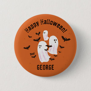 Badge Rond 5 Cm Bouton personnalisé Halloween Fantôme éffrayant