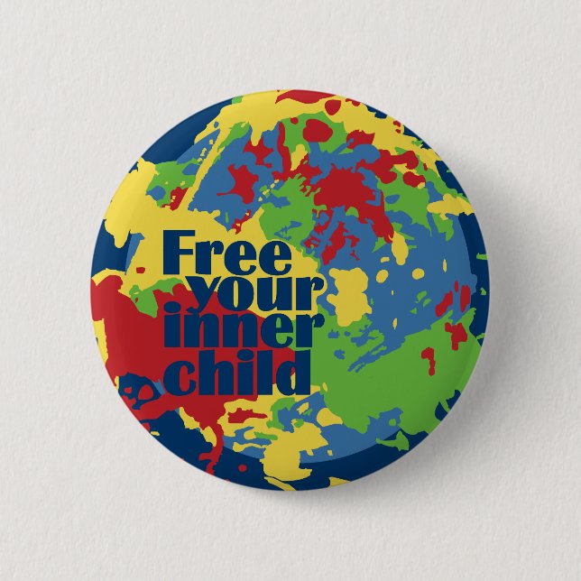 Badge Rond 5 Cm Bouton personnalisé INNER CHILD (Devant)