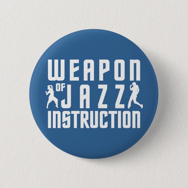 Badge Rond 5 Cm Bouton personnalisé Instruction Jazz (Devant)