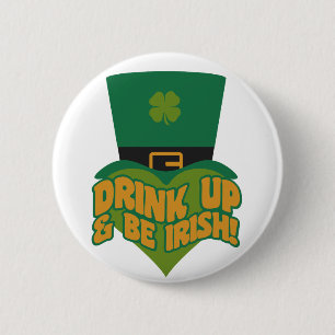 Badge Rond 5 Cm Bouton personnalisé Leprechaun