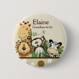 Badge Rond 5 Cm Bouton personnalisé par ÉTIQUETTE de NOM de JUNG