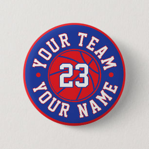 Badge Rond 5 Cm Bouton personnalisé pour joueur de basketball