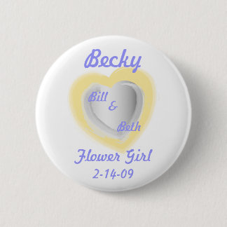Badge Rond 5 Cm Bouton-Personnaliser de demoiselle de honneur