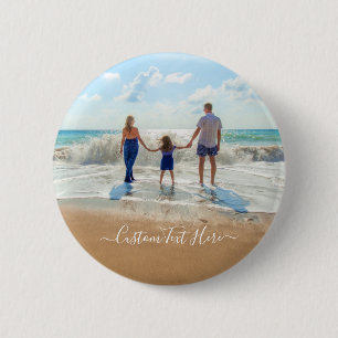 Badge Rond 5 Cm Bouton Personnaliser votre photo et votre texte