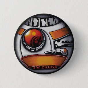 BADGE ROND 5 CM BOUTON PERSONNEL DE CROISIÈRE