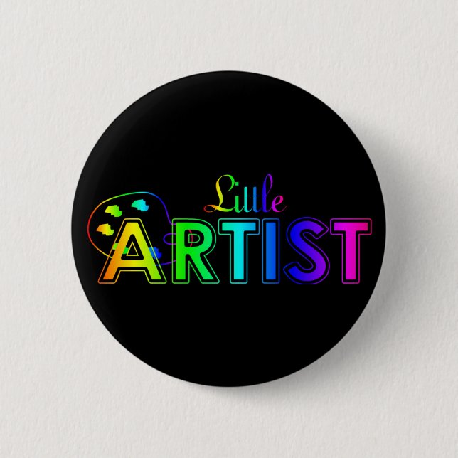 Badge Rond 5 Cm Bouton Petit Artiste (Devant)