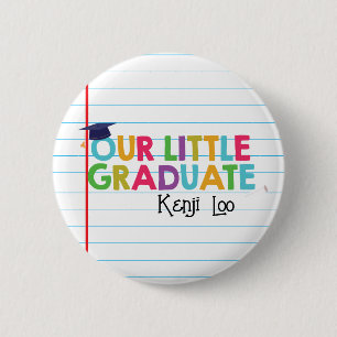 Badge Rond 5 Cm Bouton Petit Diplômé Moderne
