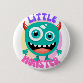 Badge Rond 5 Cm Bouton Petit Monstre