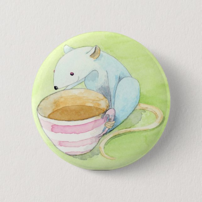 Badge Rond 5 Cm Bouton Petits plaisirs (Devant)