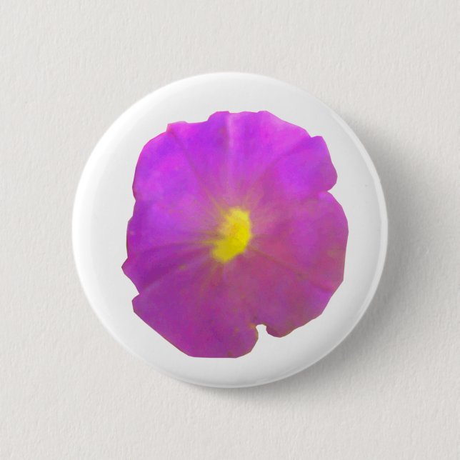 Badge Rond 5 Cm Bouton Pétunia Violet (Devant)