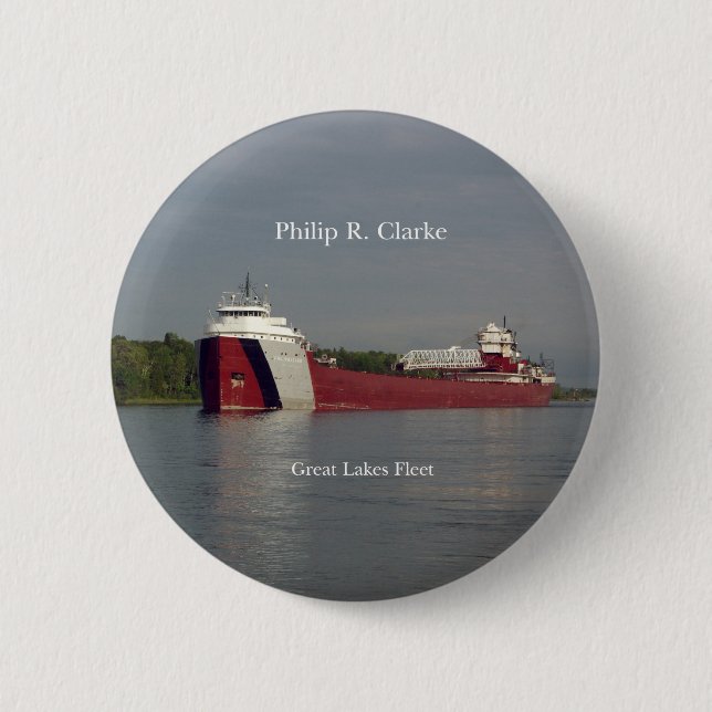 Badge Rond 5 Cm bouton Philip R. Clarke (Devant)
