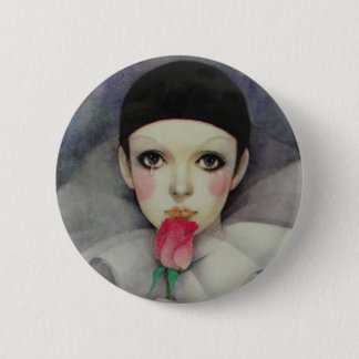 Badge Rond 5 Cm Bouton Pierrot des années 1980