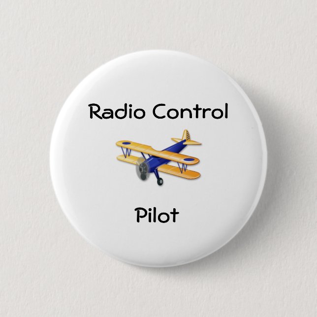 Badge Rond 5 Cm Bouton pilote de R/C (Devant)