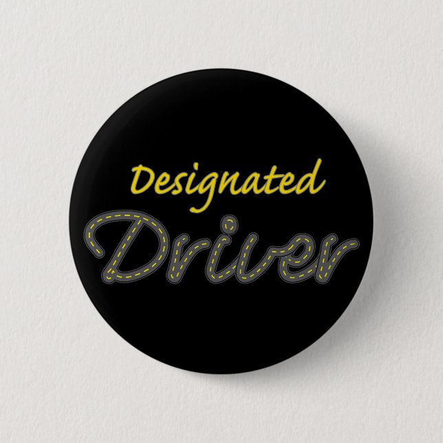 Badge Rond 5 Cm Bouton Pilote Désigné (Devant)