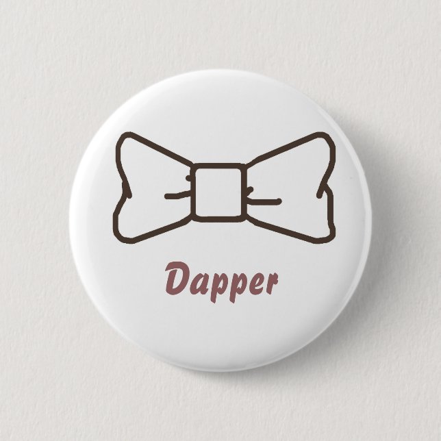 Badge Rond 5 Cm Bouton pimpant de bowtie (Devant)