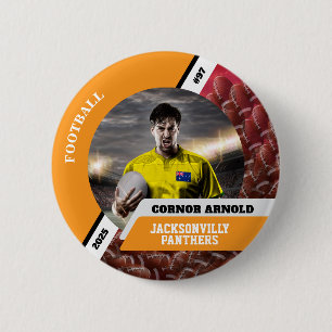 Badge Rond 5 Cm Bouton/pin de sport photo personnalisé pour le foo