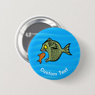 Badge Rond 5 Cm Bouton Pinback de poisson taureau