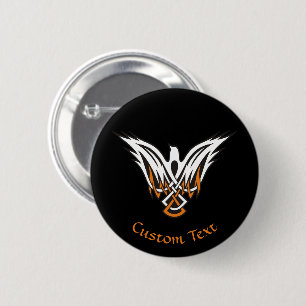 Badge Rond 5 Cm Bouton Pinback d'oiseaux celtiques