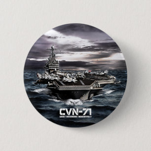 Badge Rond 5 Cm Bouton Pinback du porte-avions Theodore Roosevelt