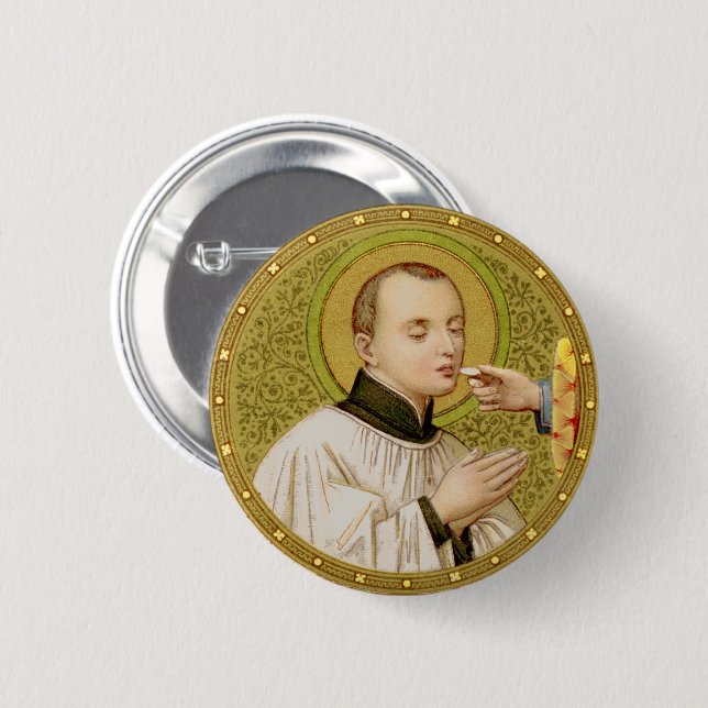 Badge Rond 5 Cm Bouton Pinback rond St Stanislaus Kostka (SNV 25) (Devant & derrière)