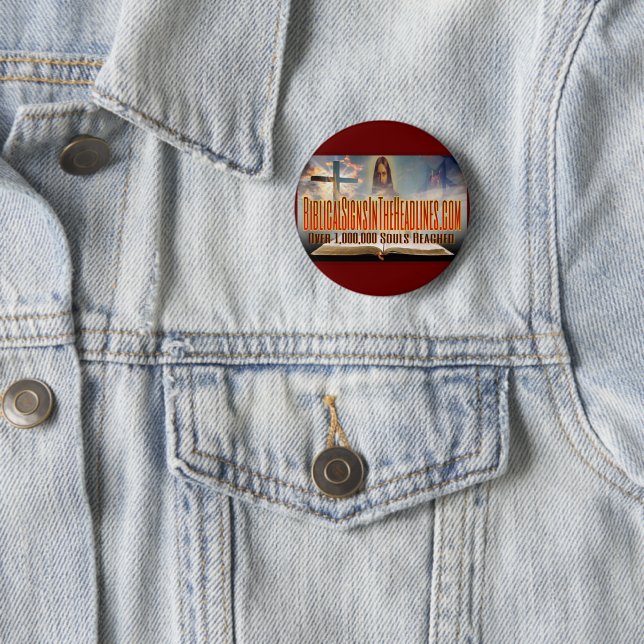 Badge Rond 5 Cm Bouton "plus de 1.000.000 âmes" (En situation)