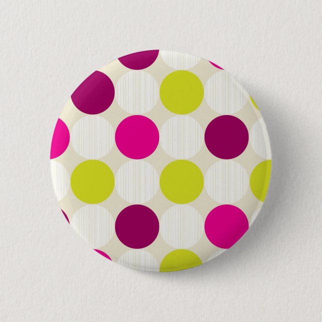 Badge Rond 5 Cm Bouton pois (Devant)