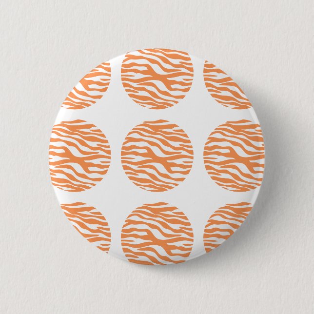 Badge Rond 5 Cm Bouton Pois d'impression Zebra (Devant)
