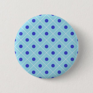Badge Rond 5 Cm Bouton Poka Dot