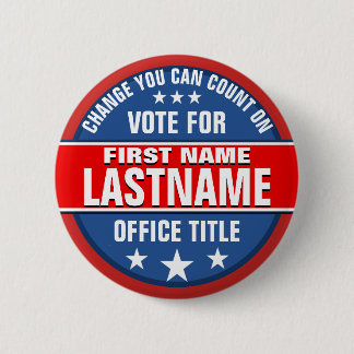 Badge Rond 5 Cm Bouton politique de campagne personnalisée