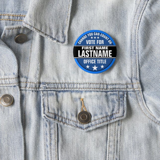 Badge Rond 5 Cm Bouton politique de campagne personnalisée (En situation)