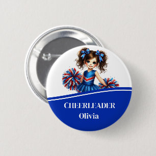 Badge Rond 5 Cm Bouton pom-pom girl