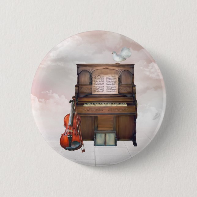 Badge Rond 5 Cm Bouton Porte du Ciel 3 (Devant)