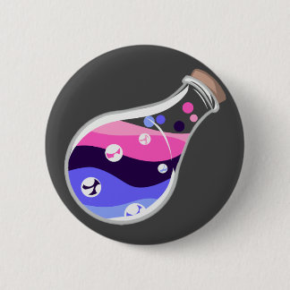 Badge Rond 5 Cm Bouton Potion de la fierté omnisexuelle