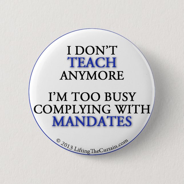 Badge Rond 5 Cm Bouton pour les professeurs frustrants ! (Devant)