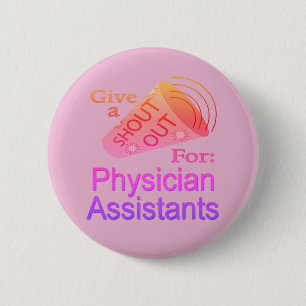 Badge Rond 5 Cm Bouton pour un coup de pouce aux assistants médica
